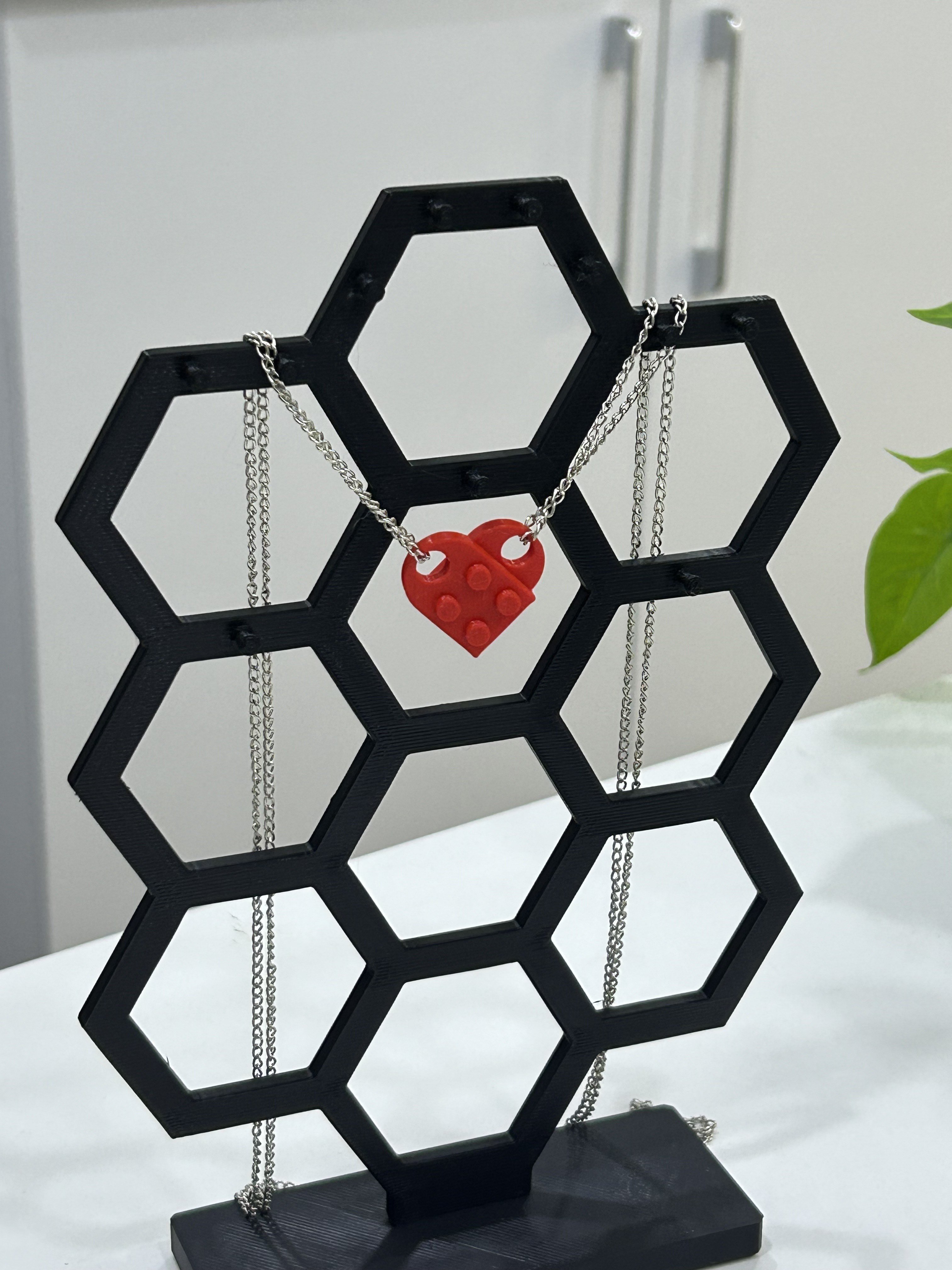 Çiftler için Lego Kalp Kolye Sevgililer Günü